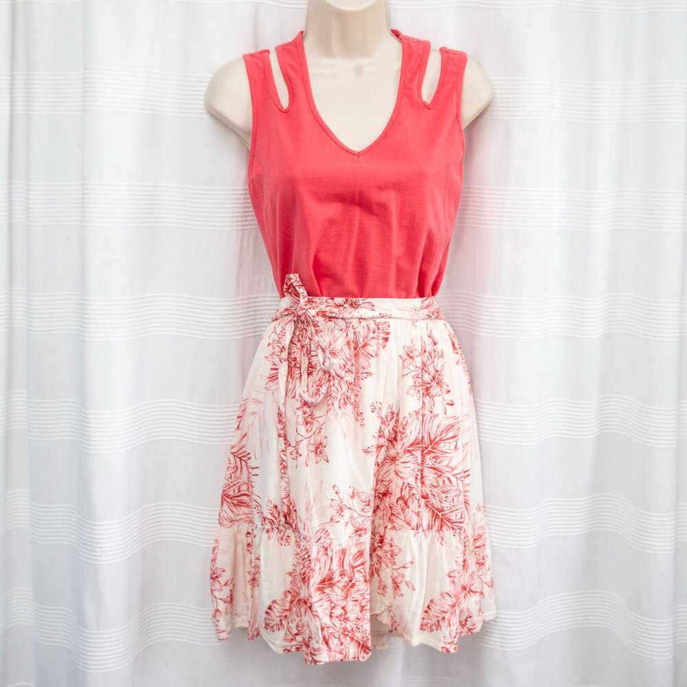 Cutout Top + Ruffle Skirt 2 Piece Bundle NWOT Old Navy Skirt + NY&CO Top